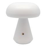 Rechargeable LED Table Lamp Mushroom-Shaped 16x16x18cm - White