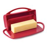 Better Dish Flip Top Butter Dish - Red 21x11x8cm