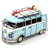 Volkswagen Kombi Van Metal Collectable - Blue 32x12.5x17cm