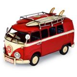 Volkswagen Kombi Van Metal Collectable - Red 20x9x11cm
