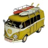Volkswagen Kombi Van Metal Collectable - Yellow 20x9x11cm