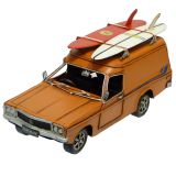 Holden HZ Sandman Car Metal Collectable - Orange 28x15x12cm