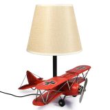 USB powered LED Lamp Red Baron Plane - Red 29x27x33cm