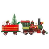 Christmas Train & Wagon Metal Collectable 56x12x24cm