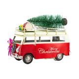 Christmas Van with Tree Metal Collectable 26x12x20cm