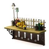 Shelf Hanging Wall Decor with Hooks Scooter 31x9x27cm