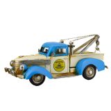 Tow Truck Metal Collectable - Blue and White 29x12x11cm