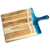 XL Acacia Resin Cheese Board Ocean Vibes 61x38x1.9cm