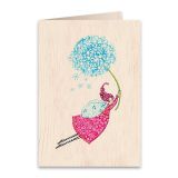 Wooden Greeting Card Life is Beautiful 11x16cm