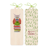Wooden Bookmark Owlet 4.5x14cm