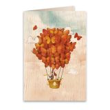 Wooden Greeting Card Together in the Sky 11x16cm