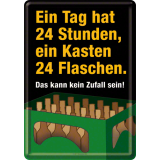Nostalgic-Art Metal Card 24 Stunden 10x14x0.3cm
