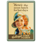 Nostalgic-Art Metal Card Kellogg's noon lunch 10x14x0.3cm