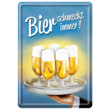 Nostalgic-Art Metal Card Bier 10x14x0.3cm