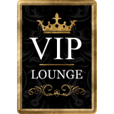 Nostalgic-Art Metal Card VIP Lounge 10x14x0.3cm