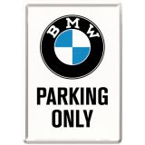 Nostalgic-Art Metal Card BMW Parking Only 10x14x0.3cm