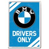 Nostalgic-Art Metal Card BMW Drivers Only 10x14x0.3cm