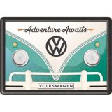 Nostalgic-Art Metal Card VW Bulli - Adventure Awaits 10x14x0.3cm
