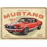 Nostalgic-Art Metal Card Mustang '67 GT 10x14x0.3cm