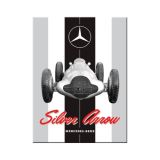 Nostalgic-Art Magnet Mercedes-Benz Silver Arrow 6x8x0.2cm