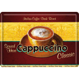 Nostalgic-Art Metal Card Cappuccino 10x14x0.3cm