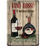 Nostalgic-Art Metal Card Vino Rosso 10x14x0.3cm