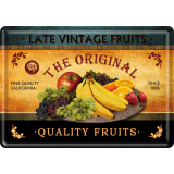 Nostalgic-Art Metal Card Late Vintage Fruits 10x14x0.3cm