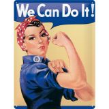 Nostalgic-Art Large Sign We Can Do It 30x40x0.5cm