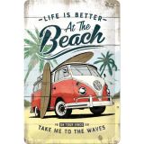 Nostalgic-Art Medium Sign VW Bulli - Beach 20x30x0.5cm