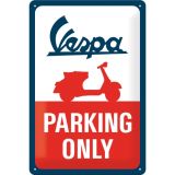 Nostalgic-Art Medium Sign Vespa Parking Only 20x30x0.5cm