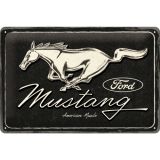 Nostalgic-Art Medium Sign Ford Mustang Horse Logo 20x30x0.5cm