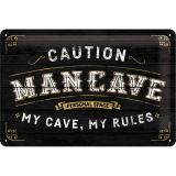 Nostalgic-Art Medium Sign Man Cave 20x30x0.5cm