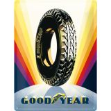 Nostalgic-Art Large Sign Goodyear - Rainbow Wheel 30x40x0.5cm