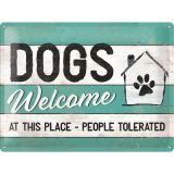 Nostalgic-Art Large Sign Dogs Welcome 30x40x0.5cm