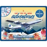 Nostalgic-Art Large Sign Pan Am New Adventures 30x40x0.5cm