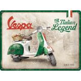 Nostalgic-Art Large Sign Vespa - Italian Legend 30x40x0.5cm