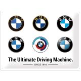 Nostalgic-Art Large Sign BMW Logo Evolution 30x40x0.5cm