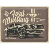 Nostalgic-Art Large Sign Ford Mustang - Meet The Boss 30x40x0.5cm