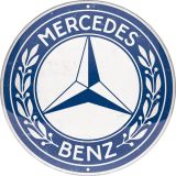 Nostalgic-Art Round Tin Sign Mercedes-Benz - Logo 35x35x0.5cm