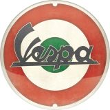 Nostalgic-Art Round Tin Sign Vespa - Logo Italian 35x35x0.5cm