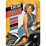 Nostalgic-Art Small Sign Best Garage-yellow 15x20x0.3cm