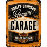 Nostalgic-Art Small Sign Harley Davidson Genuine Garage 15x20x0.3cm
