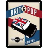 Nostalgic-Art Small Sign Mini - Brit Pop 15x20x0.3cm