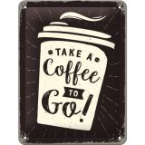 Nostalgic-Art Small Sign Coffee To Go 15x20x0.3cm