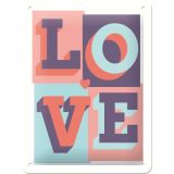 Nostalgic-Art Small Sign LOVE 15x20x0.3cm