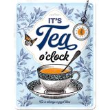 Nostalgic-Art Small Sign It's Tea O'Clock 15x20x0.3cm