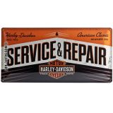 Nostalgic-Art Long Sign Harley Service & Repair 25x50x0.3cm