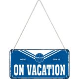 Nostalgic-Art Hanging Sign Pan Am On Vacation 20x10x0.2cm