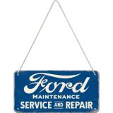 Nostalgic-Art Hanging Sign Ford - Service & Repair 20x10x0.2cm