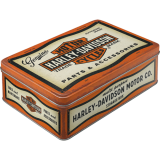 Nostalgic-Art Flat Storage Tin Harley-Davidson - Parts $ Accessories 23x16x7cm
